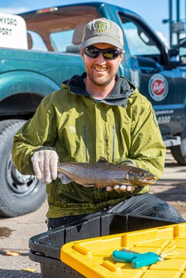 Lee Simard is a Fisheries Biologist with the Vermont Fish and Wildlife Department. Lee earned his B.S. in Environmental Sciences and MS in Natural Resources from the University of Vermont and began working for the VFWD in 2017.  Lee’s work primarily focuses on inland waters in Vermont, especially wild trout management where he oversees projects in the northwest corner of Vermont but also coordinates statewide efforts.  He is also involved in management of Lake Champlain fisheries including Lake Sturgeon and Landlocked Atlantic Salmon.  Lee gets very excited being able to work with such a broad variety of species while managing fisheries for people in Vermont.  Lee has been a member of the Eastern Brook Trout Joint Venture since 2018 and is excited to step into the new role.