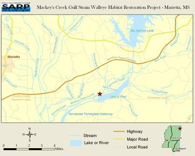 Mackey's Creek Habitat Restoration Project Site