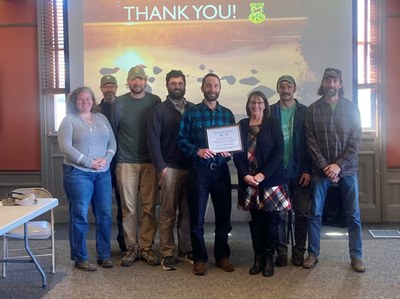 AFS recognizes VFWD biologist Jud Kratzer's research on strategic wood addition