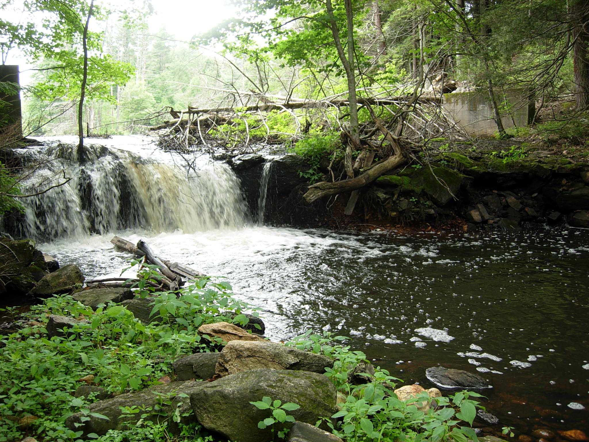 Former dam on Hamant Brook in Massachusetts