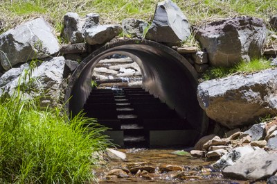 Photo of Lamothe Run Below the New Culvert