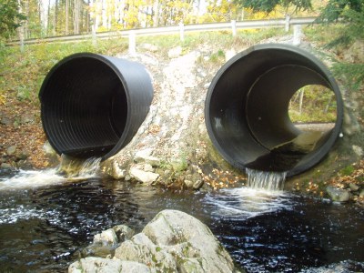 Culverts on Jam Black Brook at Low Water