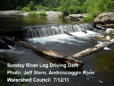 Sunday River Log Driving Dam, Androscoggin River, Maine