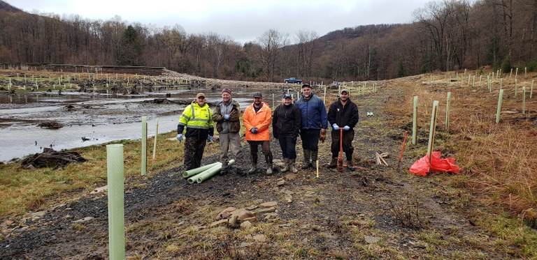 Stanley Cooper Sr. Chapter TU planting trees