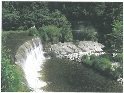 Photo of left side of spillway; MWRA